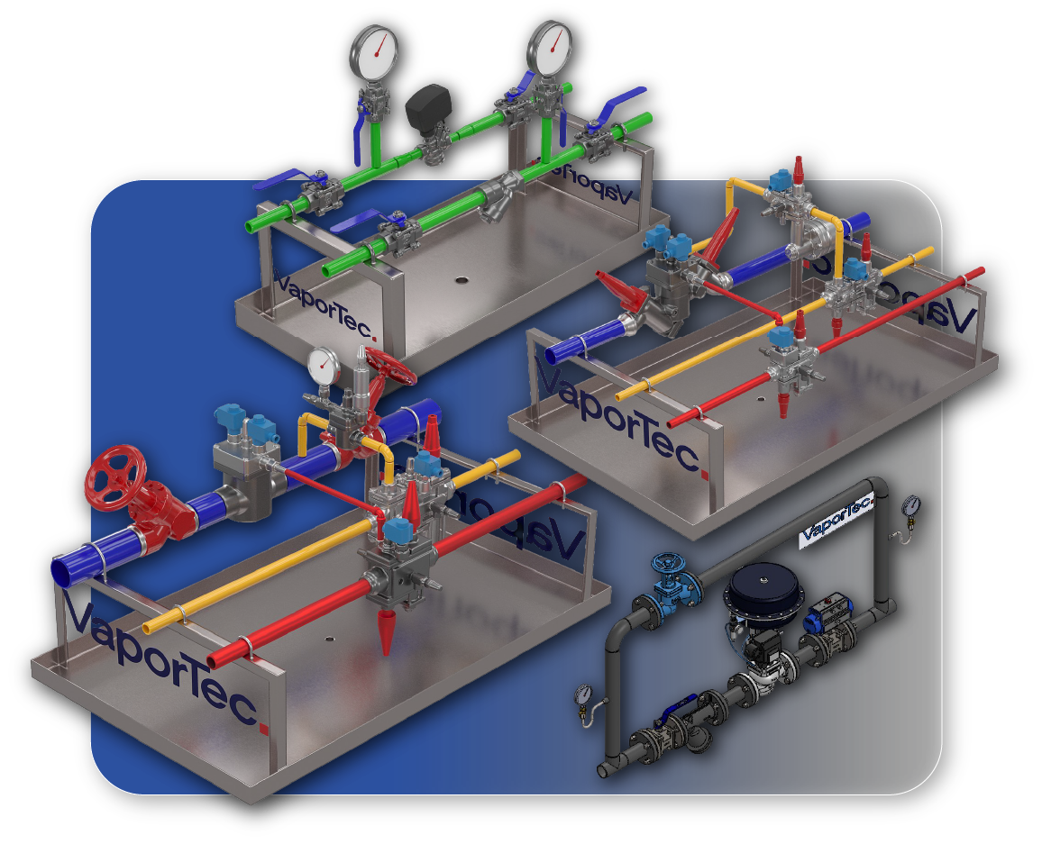 Projetos 3D de refrigeração e utilidades industriais VaporTec